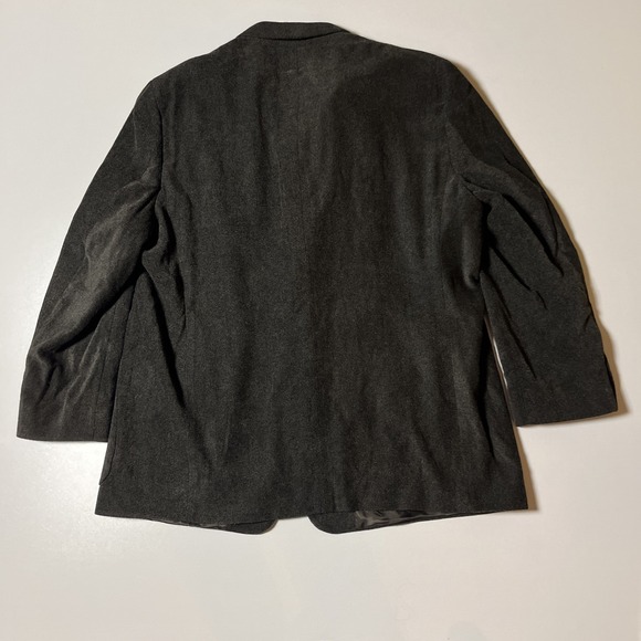 Austin Reed Pure New Wool Blazer 50R Charcoal Sport Coat Soft Union Made Jacket - Picture 4 of 11